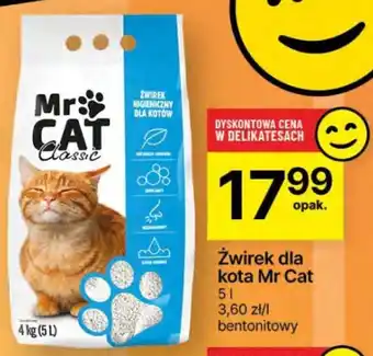 Delikatesy Centrum Żwirek dla kota Mr Cat oferta