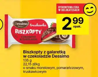 Delikatesy Centrum Biszkopty z galaretką w czekoladzie Dessimo oferta
