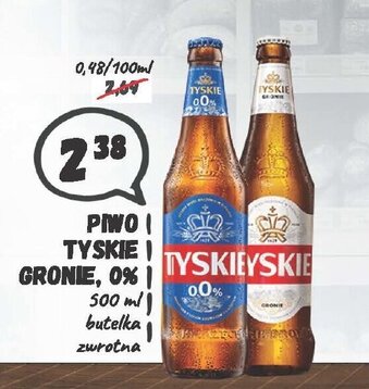Wafelek Piwo Tyskie Gronie, 0% 500ml oferta