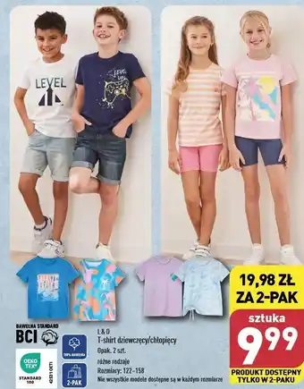 ALDI T-shirt dziewczęcy 122-158 L&D oferta
