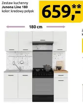 Black Red White Zestaw kuchenny Junona Line 180 kolor: kredowy połysk oferta