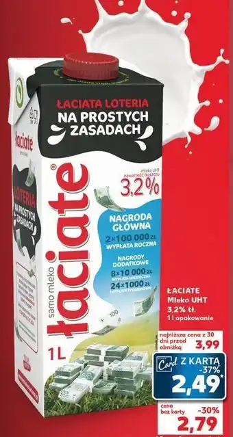 Kaufland Mleko 3.2% Łaciate oferta