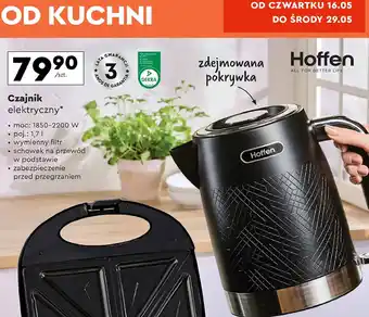 Biedronka Czajnik elektryczny 1.7 l 2200 w Hoffen oferta