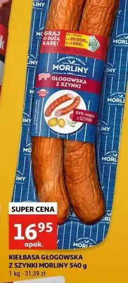 Auchan Kiełbasa głogowska z szynki Morliny oferta