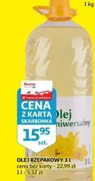 Auchan Olej rzepakowy Auchan Na Co Dzień (Logo Zielone) oferta