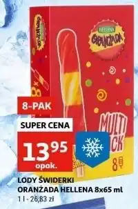 Auchan Lód świderek Hellena Oranżada oferta