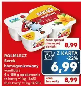 Kaufland Serek waniliowy Rolmlecz oferta
