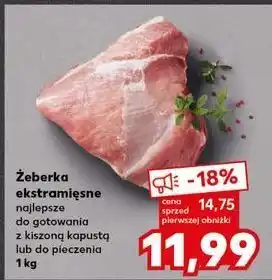 Kaufland Żeberka ekstramięsne oferta