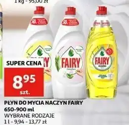 Auchan Płyn do mycia naczyń aloes i jaśmin Fairy Sensitive oferta