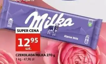 Auchan Czekolada Milka Alpenmilch oferta