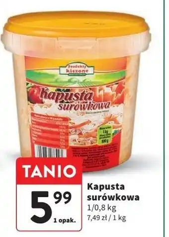 Intermarche Kapusta surówkowa Produkty Kiszone oferta