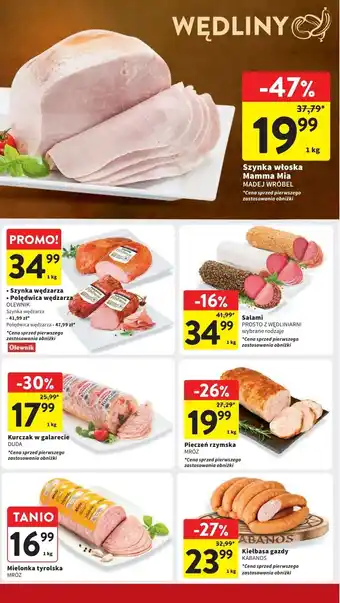 Intermarche Szynka włoska mamma-mia Madej & Wróbel oferta