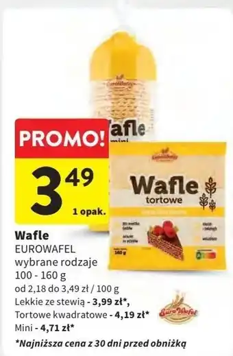 Intermarche Wafle tortowe kwadratowe Eurowafel oferta