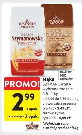 Intermarche Mąka szymanowska uniwersalna pszenna typ 480 Polskie Młyny oferta