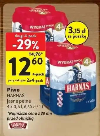 Intermarche Piwo Harnaś Jasne Pełne oferta