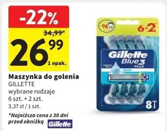 Intermarche Maszynka do golenia Gillette Blue 3 Plus oferta