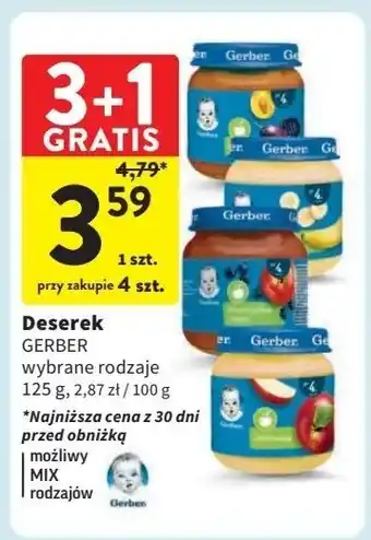 Intermarche Deserek delikatny banan Gerber oferta