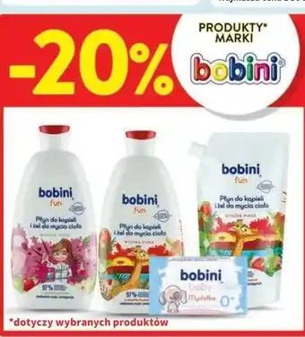Intermarche Płyn do kąpieli i żel mycia ciała truskawka Bobini Fun oferta