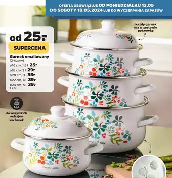 Netto Garnek emaliowany 22 cm oferta