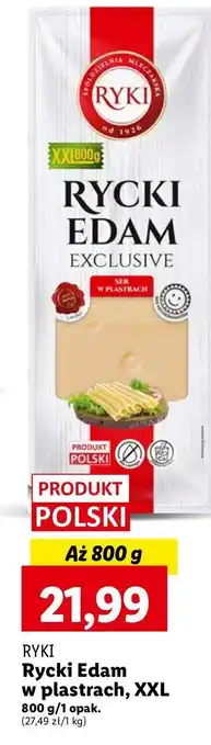 Lidl Ser rycki edam Ryki oferta
