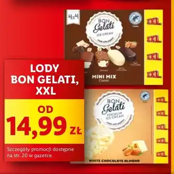 Lidl Lody white chocolate almond Bon Gelati oferta