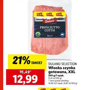 Lidl Szynka prosciutto cotto Dulano oferta