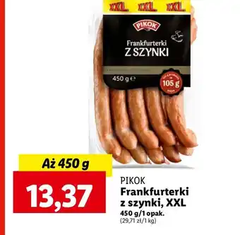 Lidl Frankfurterki z szynki Pikok oferta