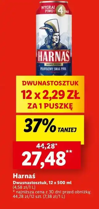 Lidl Piwo Harnaś Jasne Pełne oferta