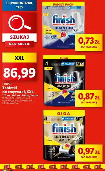 Lidl Kapsułki do zmywarki lemon Finish Quantum oferta