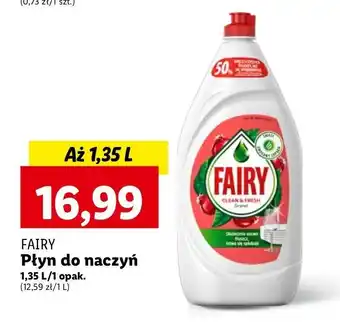 Lidl Płyn do mycia naczyń granat Fairy oferta