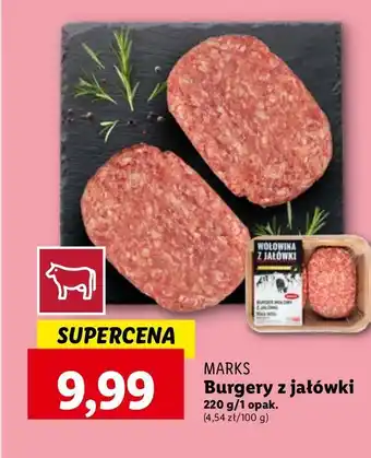 Lidl Burger wołowy z jałówki Mark's oferta