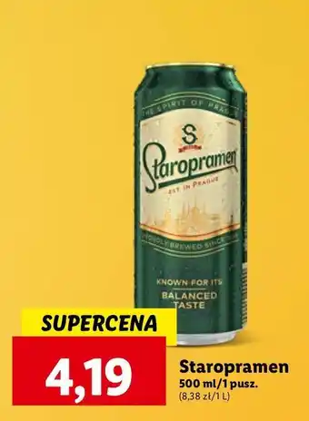 Lidl Piwo Staropramen oferta