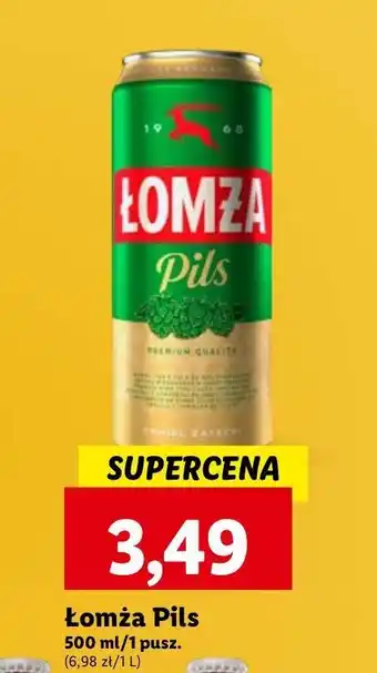 Lidl Piwo Łomża Pils oferta