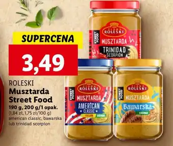 Lidl Musztarda bawarska łagodna Roleski Street Food oferta