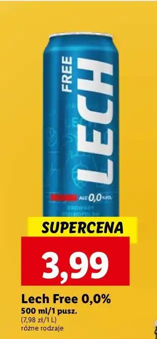 Lidl Piwo Lech Free oferta