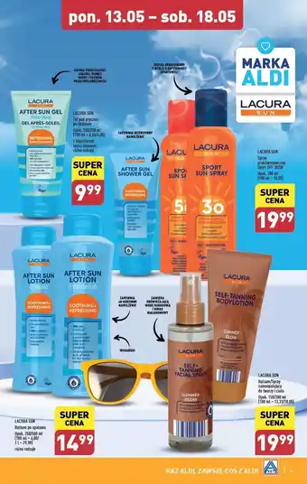 ALDI Żel pod prysznic po opalaniu Lacura Sun oferta