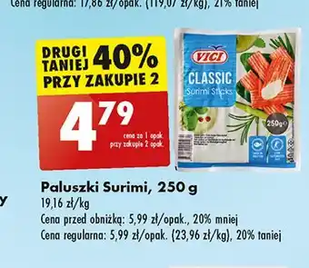 Biedronka Paluszki krabowe surimi Vici oferta