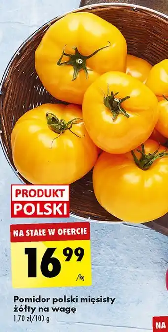 Biedronka Pomidory żółte mięsiste polska oferta