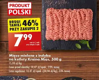 Biedronka Mięso mielone z indyka Kraina Mięs oferta