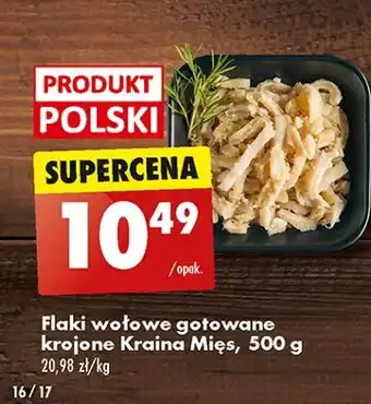 Biedronka Flaki wołowe gotowane krojone Kraina Mięs oferta