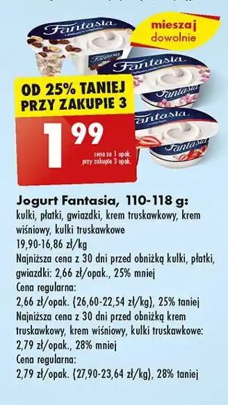 Biedronka Jogurt z gwiazdkami w czekoladzie Danone Fantasia oferta