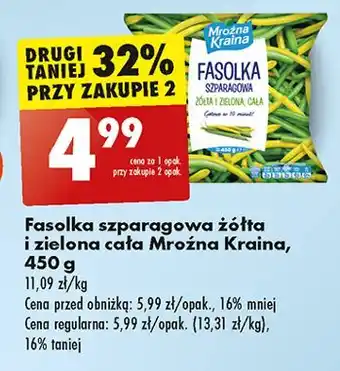Biedronka Fasolka szparagowa żółta i zielona Mroźna Kraina oferta
