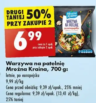 Biedronka Warzywa na patelnię letnie Mroźna Kraina oferta