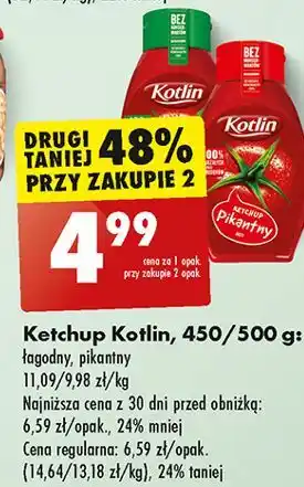 Biedronka Ketchup pikantny Kotlin oferta