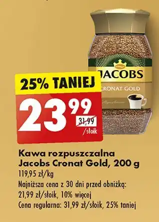 Biedronka Kawa Jacobs Cronat Gold oferta