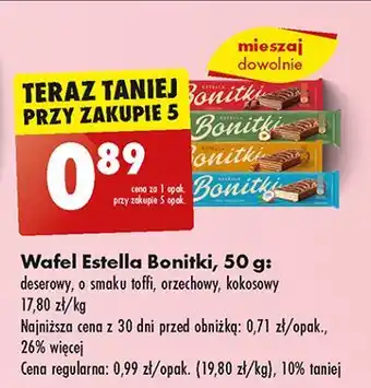 Biedronka Wafelek orzechowy Bonitki oferta