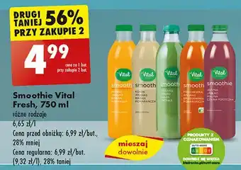 Biedronka Smoothie jeżyna jabłko malina czarna porzeczka Vital Fresh oferta