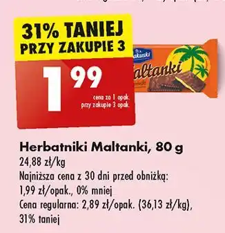 Biedronka Herbatniki Krakuski Maltanki oferta