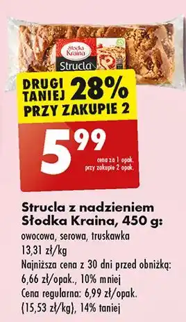 Biedronka Strucla truskawkowa Słodka Kraina oferta