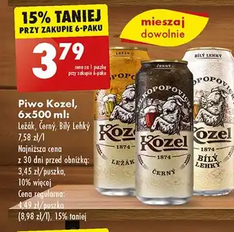 Biedronka Piwo Kozel Lezak oferta